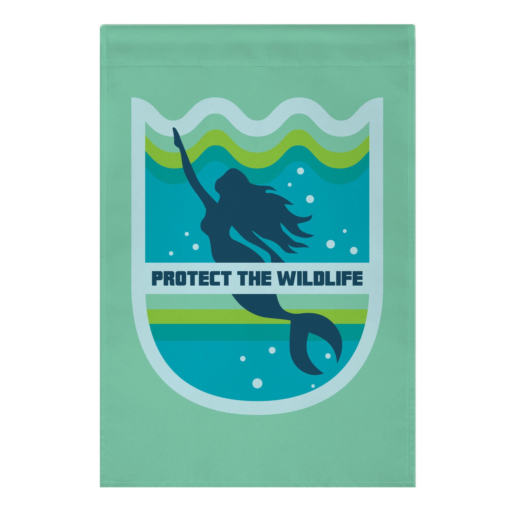 Protect The Wildlife (Mermaid) Garden Flag